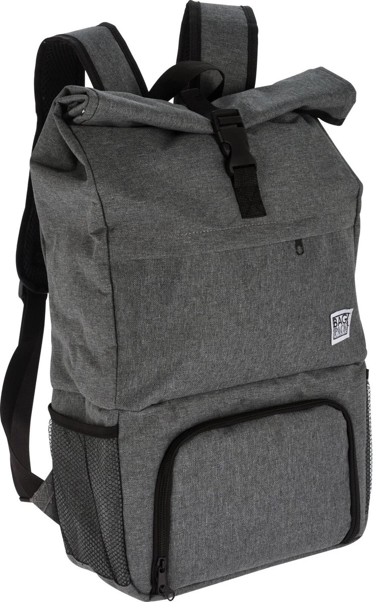 Merkloos Rugtas/rugzak Grijs - 30 X 12 X 60 Cm - 20 Liter - Met Koel Voorvakje - Koelrugzak 2 Merkloos Rugtas/rugzak Grijs - 30 X 12 X 60 Cm - 20 Liter - Met Koel Voorvakje - Koelrugzak - Afbeelding 2