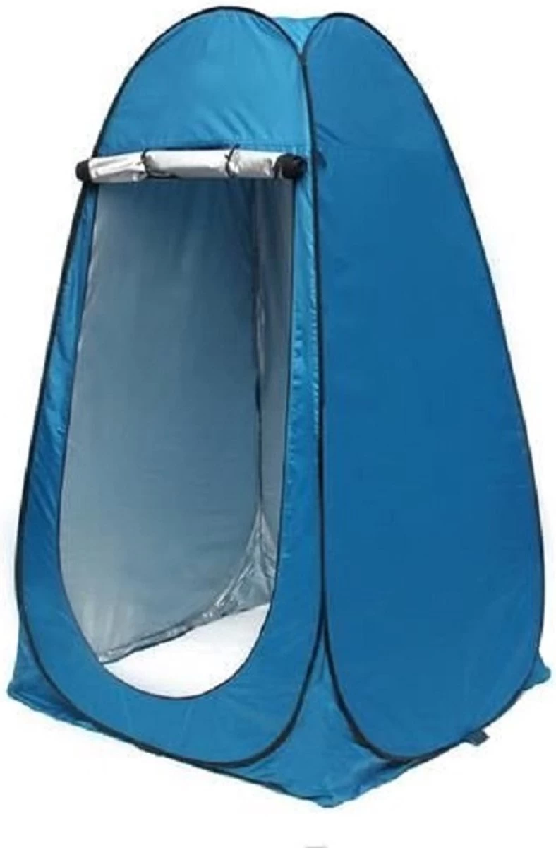Merkloos 4 In 1 Pop-up Douchetent Voor Omkleden, Douchen, Toilet En Opslag - 1 Persoons Tent - Camping Douche En Omkleedtent - Inclusief Haringen En Draagtas - 190 X 110 X 110 Cm Blauw 7 Merkloos 4 In 1 Pop-up Douchetent Voor Omkleden, Douchen, Toilet En Opslag - 1 Persoons Tent - Camping Douche En Omkleedtent - Inclusief Haringen En Draagtas - 190 X 110 X 110 Cm Blauw - Afbeelding 7