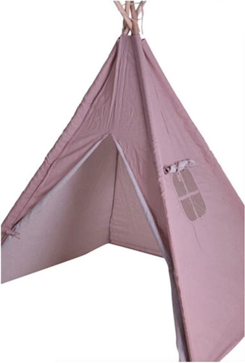 KidCollection Premium Tipitent - 103x103x160cm - Roze 2 KidCollection Premium Tipitent - 103x103x160cm - Roze - Afbeelding 2