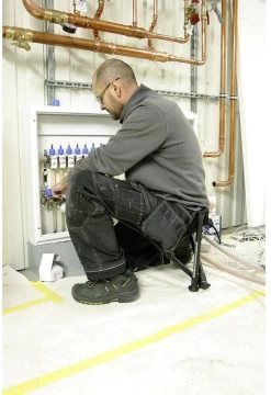 Walkstool - 3-Poots Krukje - Comfort 55 Cm - Verstelbaar - Zwart -Buiten Kamperen 824x1200