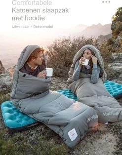 Naturehike® Slaapzak Katoen - 6 Tot 1 Graden - Slaapzakken Volwassenen - 220*80cm - 4 Seizoenen Slaapzak Lente, Zomer, Herfst & Winter - Lichtgewicht & Waterdicht -Buiten Kamperen 943x1200