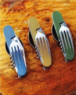 Merkloos Bestek - All -In-One Vork / Lepel / Mes / Flesopener/ Tirbuson - Blauw -Buiten Kamperen 961x1200 2