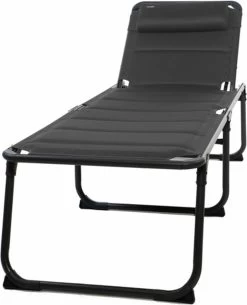Travellife Barletta Ligbed - Antraciet / Donkergrijs -Buiten Kamperen 972x1200 1