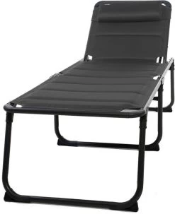 Travellife Barletta Ligbed - Antraciet / Donkergrijs -Buiten Kamperen 977x1200