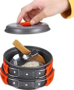 Camping Outdoor Kookset 13-delig Camping Servies En Pannen Pannenset Keukengerei - BPA-vrij & Geen Giftige Stoffen - Opvouwbaar & Licht - Ideaal Voor Reizen, Festival, Wandelen 13 Camping Outdoor Kookset 13-delig Camping Servies En Pannen Pannenset Keukengerei - BPA-vrij & Geen Giftige Stoffen - Opvouwbaar & Licht - Ideaal Voor Reizen, Festival, Wandelen -Buiten Kamperen 989x1200 2